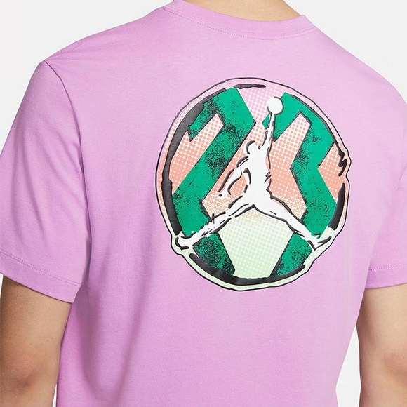 Nike Air Jordan Graphic Streetwear Men’s Size Small Pink T-shirt - Picture 2 of 8